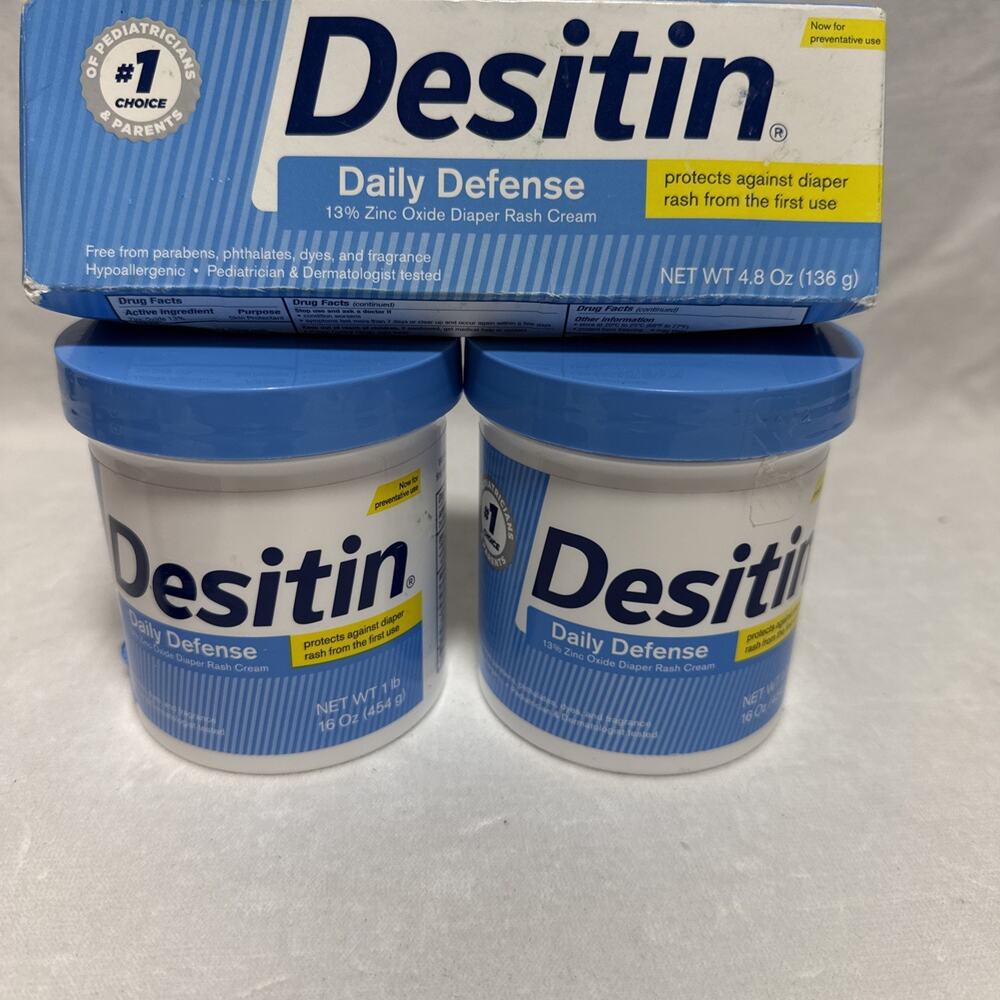 Desitin Daily Defense Diaper Rash Cream w/ 13% Zinc Oxide 40.8 OZ Exp 7/27 +
